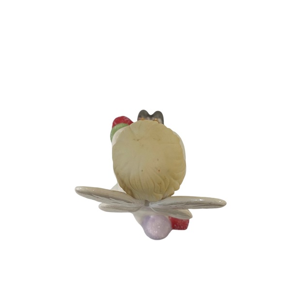 Lenox Gumdrop Fairy Ceramic Sitting Figurine Wing, Striped Socks & Gumdrops - Picture 6 of 10